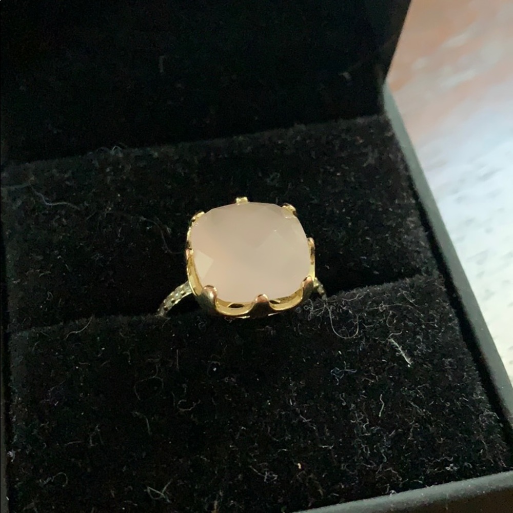 Pink large gem ring